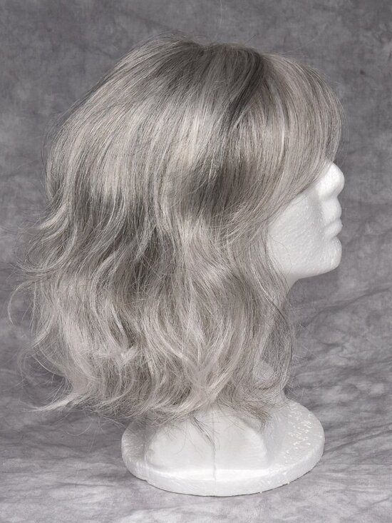 Envy by Alan Eaton Making Waves Synthetic Hairpiece Topper Medium Grey